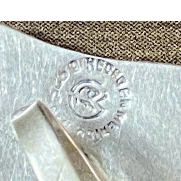 Taxco Bat Wing Sterling Silver Screw Back 1950’s Earrings 7g Miguel Garcia Mark - Picture 4 of 5